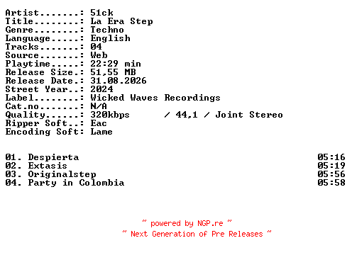NFO for the release 51ck-La_Era_Step-WEB-2024-XTC_iNT by XTC_iNT