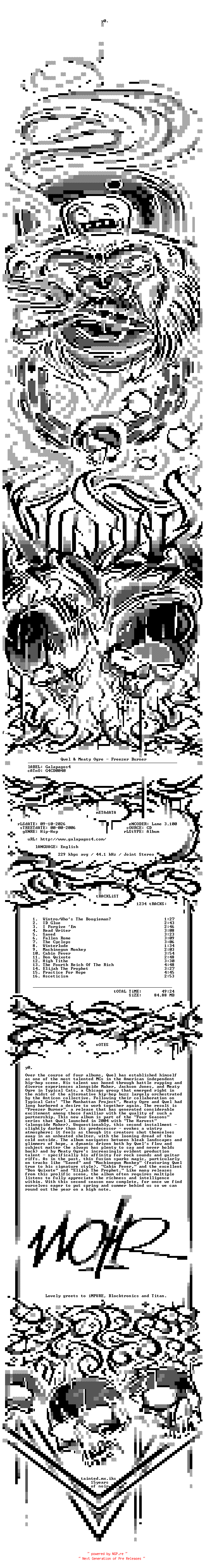 NFO for the release Qwel_and_Meaty_Ogre-Freezer_Burner-2006-NOiR_INT by NOiR_INT
