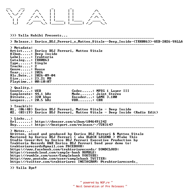 NFO for the release Enrico_BSJ_Ferrari_x_Matteo_Vitale--Deep_Inside-(TRK0863)-WEB-2026-YALLA by YALLA