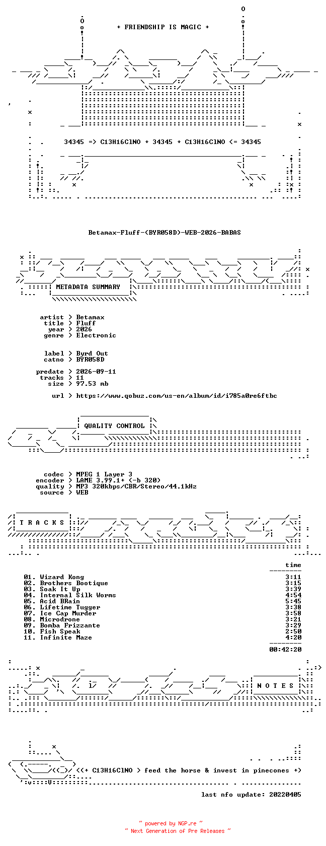 NFO for the release Betamax-Fluff-(BYR058D)-WEB-2026-BABAS by BABAS