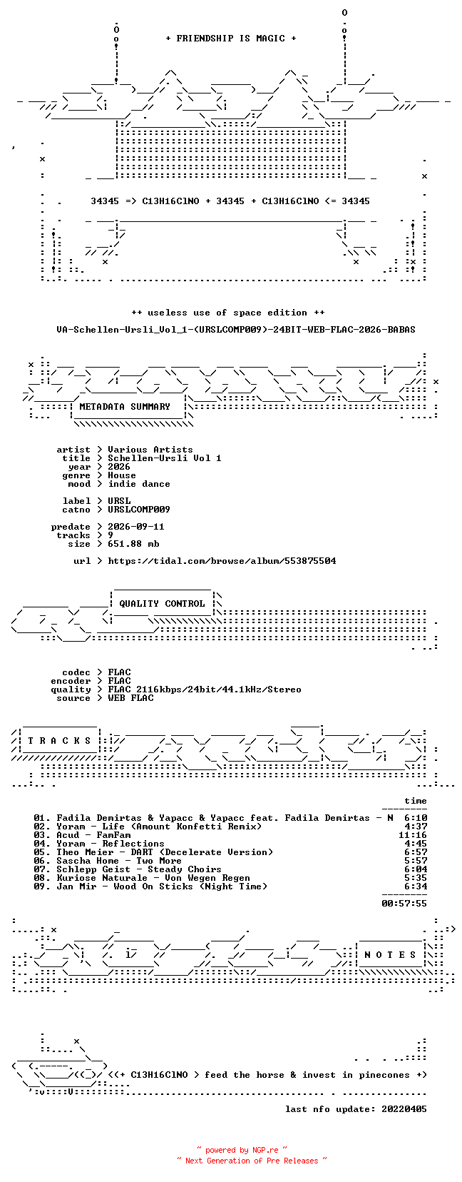 NFO for the release VA-Schellen-Ursli_Vol_1-(URSLCOMP009)-24BIT-WEB-FLAC-2026-BABAS by BABAS