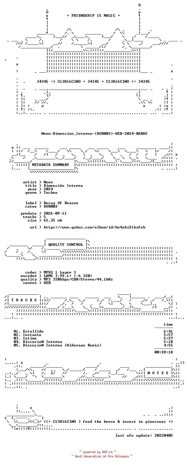 NFO for the release Neen-Dimension_Interna-(DOR003)-WEB-2024-BABAS by BABAS