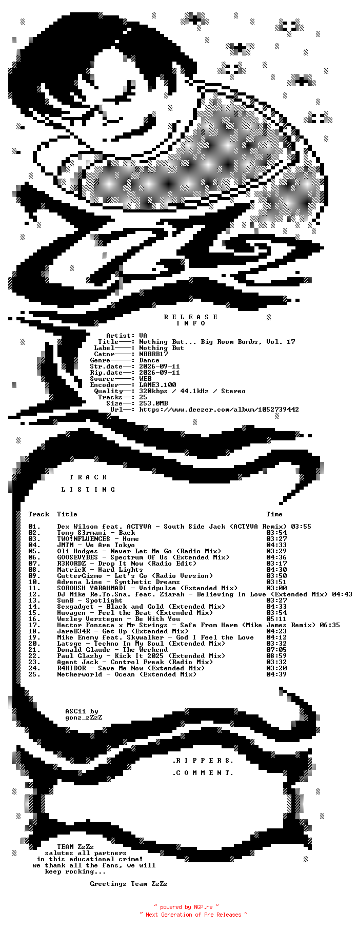 NFO for the release VA_-_Nothing_But_Big_Room_Bombs_Vol_17-(NBBRB17)-WEB-2026-ZzZz by ZzZz