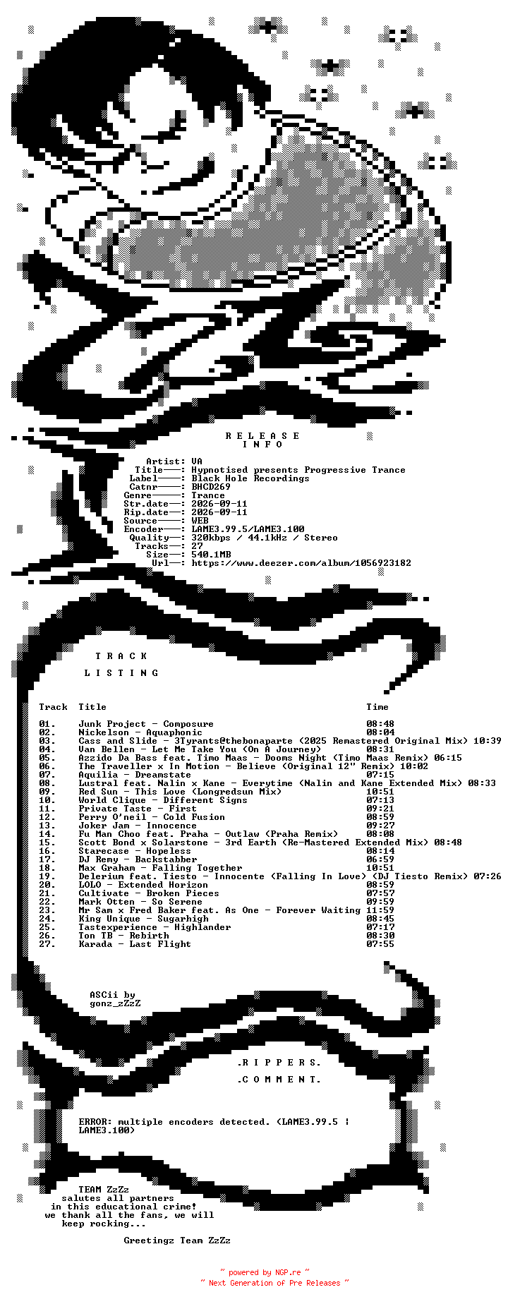 NFO for the release VA_-_Hypnotised_presents_Progressive_Trance-(BHCD269)-WEB-2026-ZzZz_iNT by ZzZz_iNT