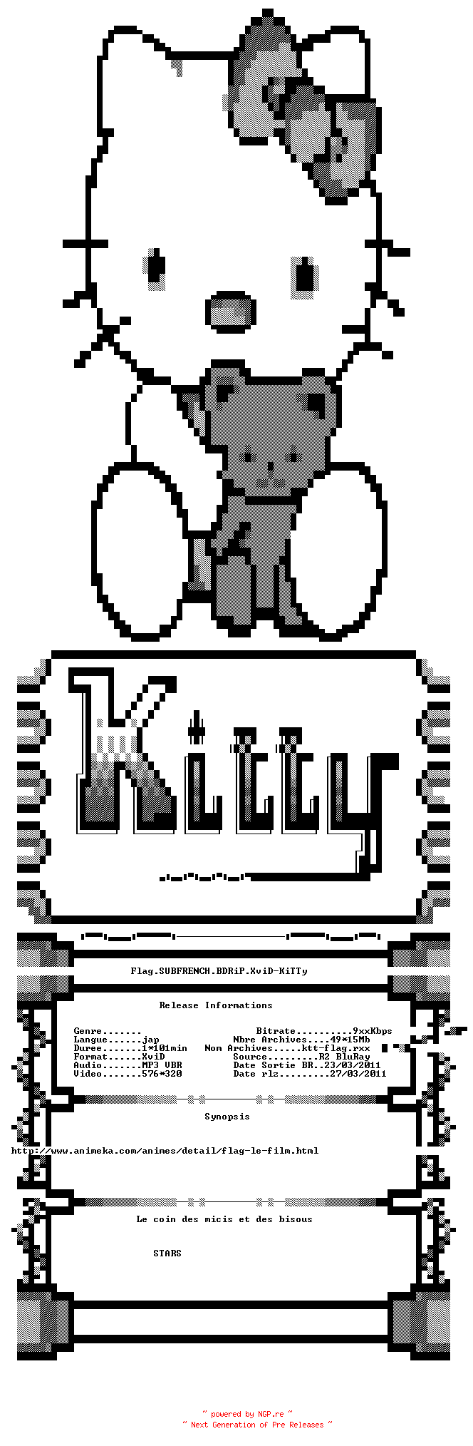 NFO for the release Flag.SUBFRENCH.BDRiP.XviD-KiTTy by KiTTy