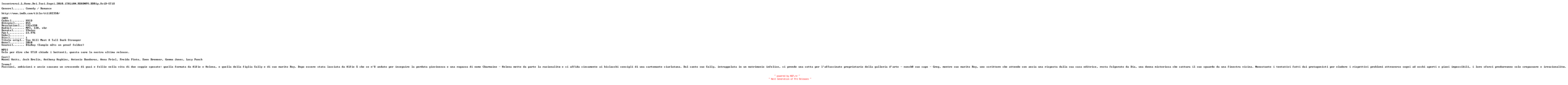 NFO for the release Incontrerai.L.Uomo.Dei.Tuoi.Sogni.2010.iTALiAN.READNFO.BDRip.XviD-STiX by STiX