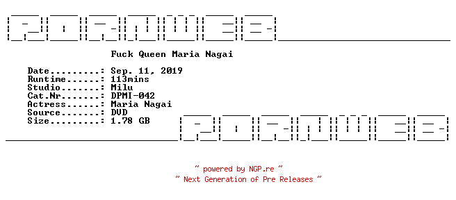 NFO for the release DPMI.042.Fuck.Queen.Maria.Nagai.JAV.XXX.DVDRip.x264-PoRNWeB by PoRNWeB