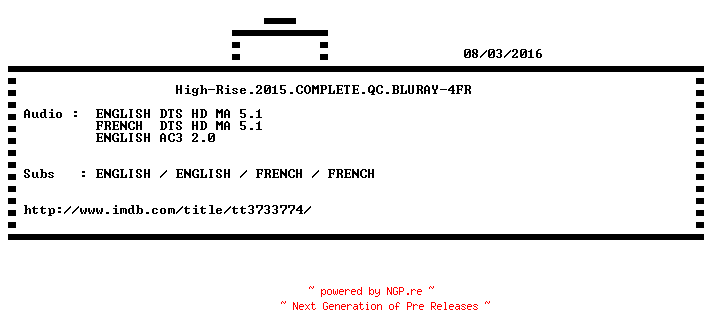 NFO for the release The.Trust.2016.COMPLETE.QC.BLURAY-4FR by 4FR