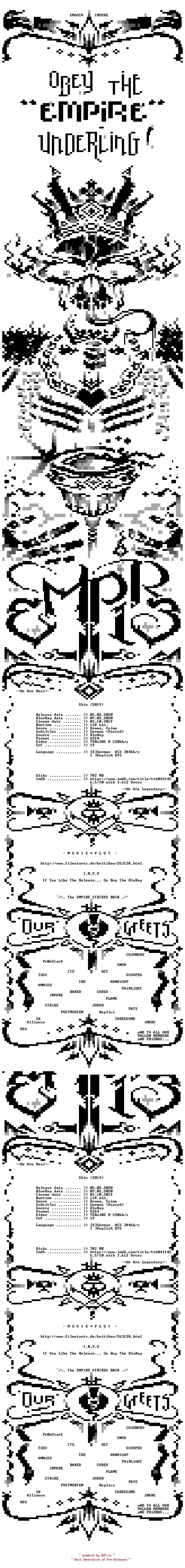 NFO for the release Skin.German.BDRip.x264-EMPiRE by EMPiRE
