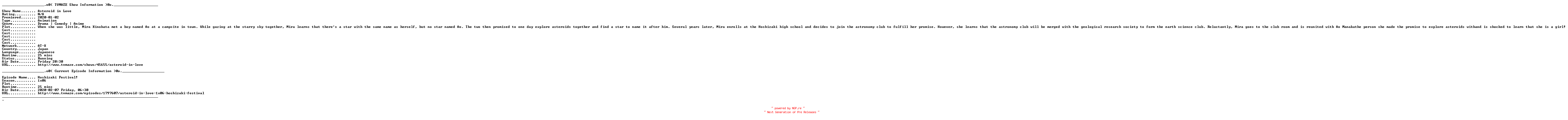 NFO for the release Asteroid.In.Love.E06.5.WEB.x264-URANiME by URANiME