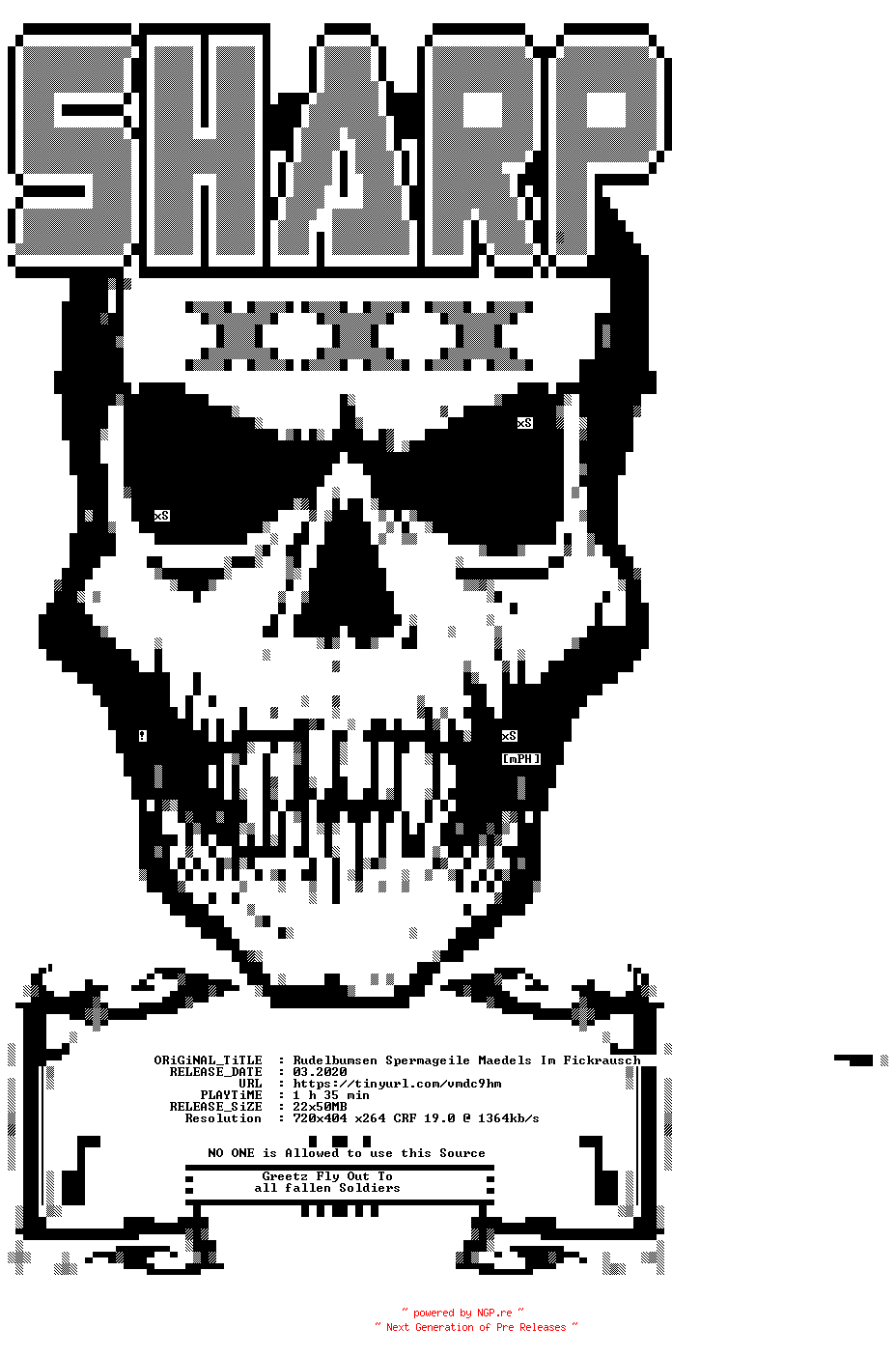 NFO for the release Rudelbumsen.-.Spermageile.Maedels.Im.Fickrausch.German.XXX.DVDRiP.x264-SharpXXX by SharpXXX