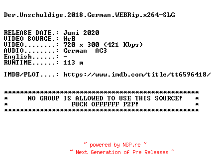 NFO for the release Ein.spaetes.Maedchen.2007.German.WEB.x264-SLG by SLG