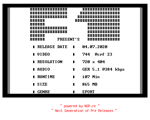 NFO for the release Formel.1.2020.Grosser.Preis.von.Oesterreich.2.Freies.Training.in.Spielberg.GERMAN.HDTVRiP.x264-F1 by F1