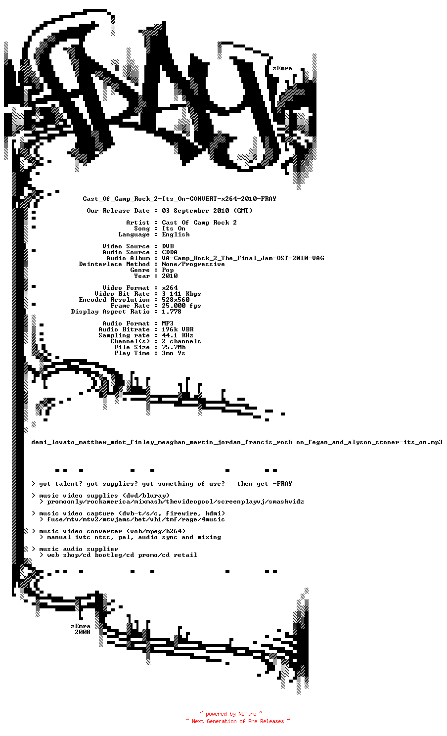 NFO for the release Consequence_Ft_Kanye_West-The_Good_The_Bad_The_Ugly-PROPER-x264-2007-FRAY by FRAY