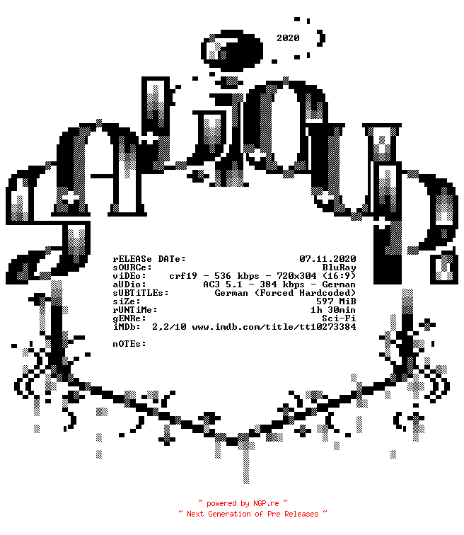NFO for the release Cyber.Bride.German.2019.AC3.BDRiP.x264-SAViOUR by SAViOUR