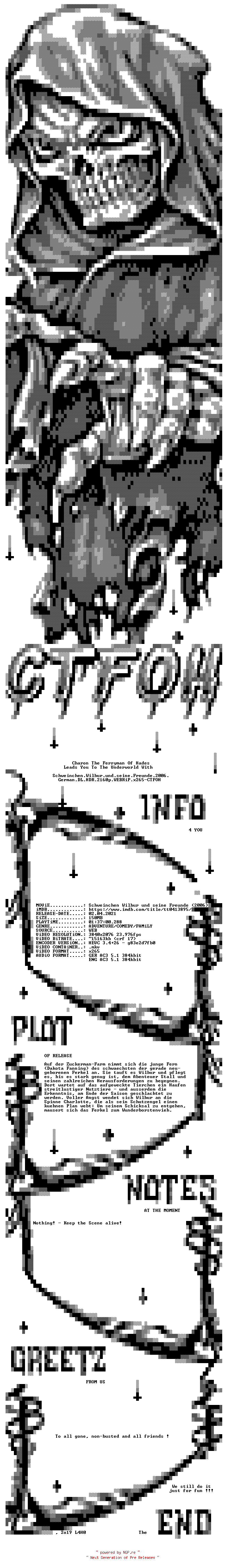 NFO for the release Schweinchen.Wilbur.und.seine.Freunde.2006.German.DL.HDR.2160p.WEBRiP.x265-CTFOH by CTFOH