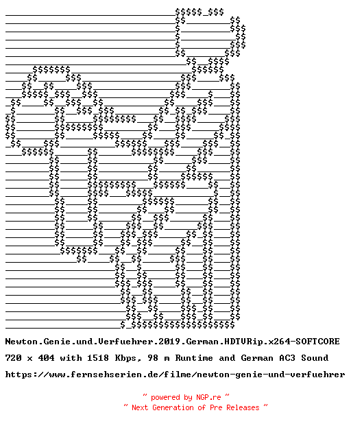 NFO for the release Newton.Genie.und.Verfuehrer.2019.German.HDTVRip.x264-SOFTCORE by SOFTCORE