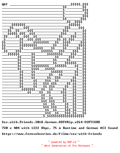 NFO for the release Sex.with.Friends.2018.German.HDTVRip.x264-SOFTCORE by SOFTCORE