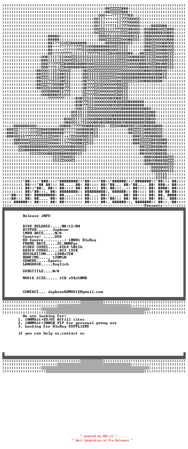 NFO for the release FIFA.World.Cup.All.The.Goals.Of.Germany.2006.720p.BluRay.x264-Japhson by Japhson