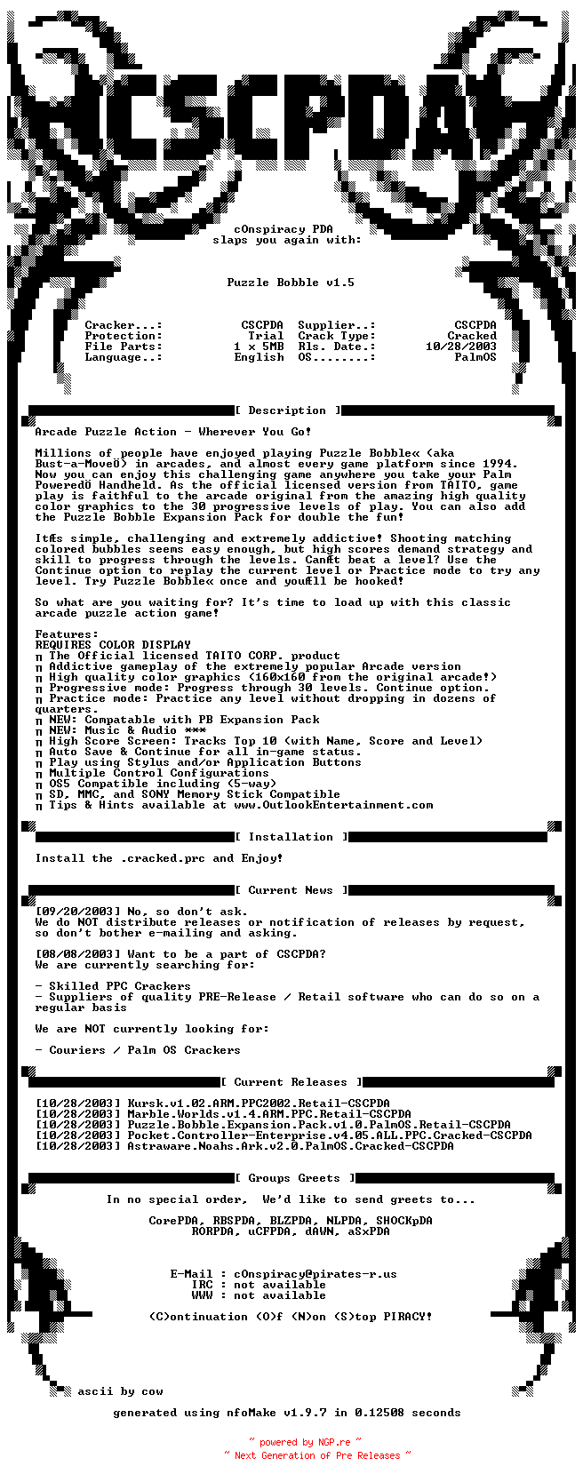 NFO for the release Anti-flag-cities_burn_(southside_festival_2009)-repack-x264-2009-uva by uva