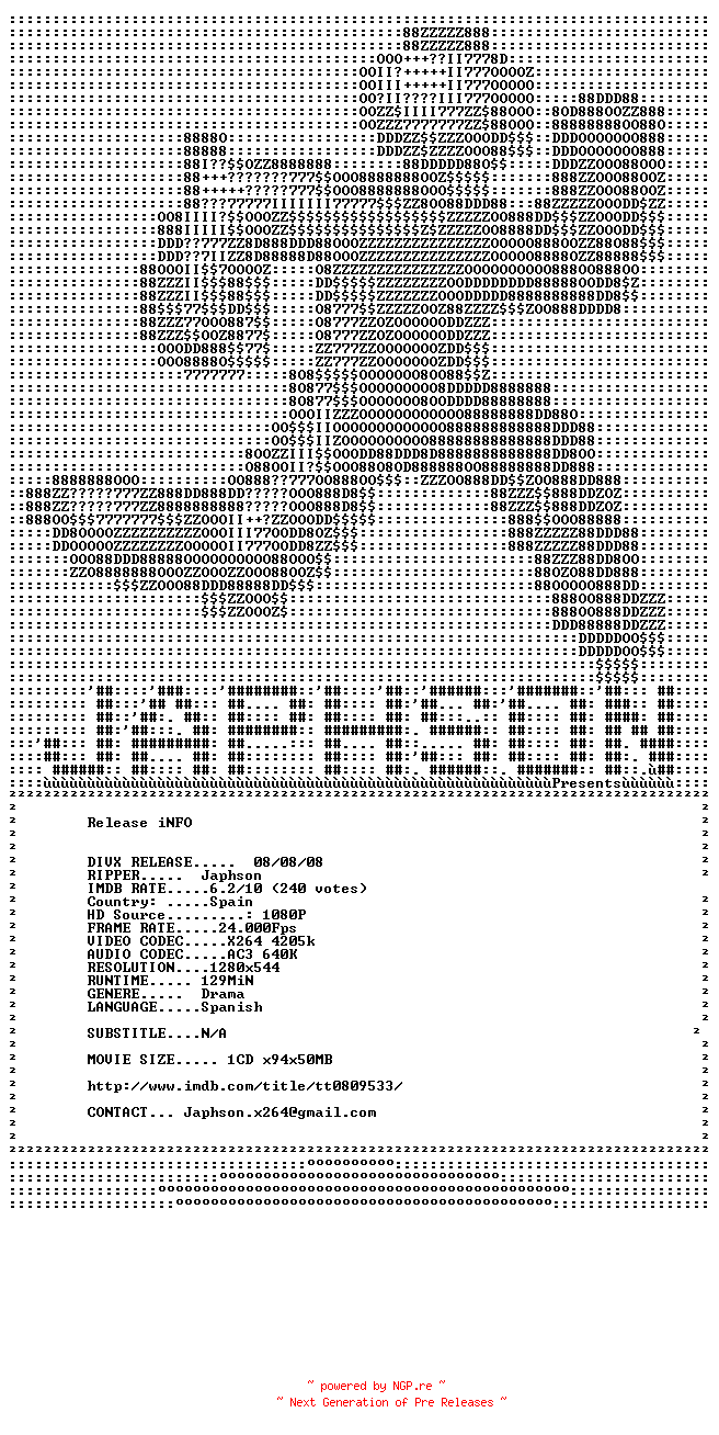 NFO for the release 13.Roses.2007.720p.BluRay.x264-Japhson by Japhson