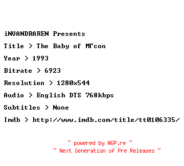 NFO for the release The.Baby.of.Macon.1993.720p.BluRay.x264-iNVANDRAREN by iNVANDRAREN