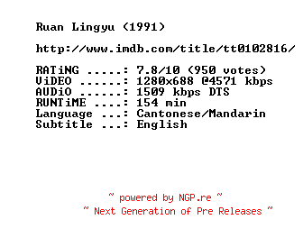 NFO for the release Centre.Stage.1992.720p.BluRay.x264-MELiTE by MELiTE