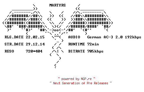 NFO for the release Absolutio.Erloesung.im.Blut.2014.German.BDRip.x264-MARTYRS by MARTYRS