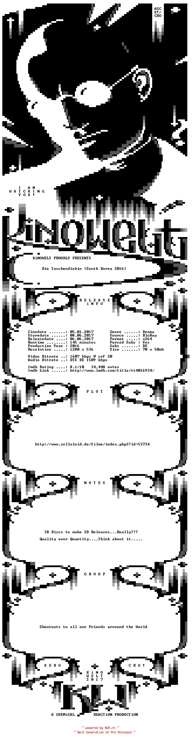 NFO for the release Die.Taschendiebin.German.720p.BluRay.x264-KiNOWELT by KiNOWELT
