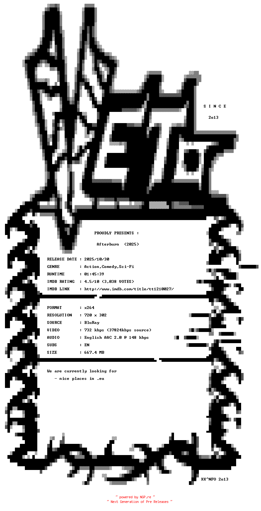 NFO for the release Afterburn.2025.BDRip.x264-VETO by VETO