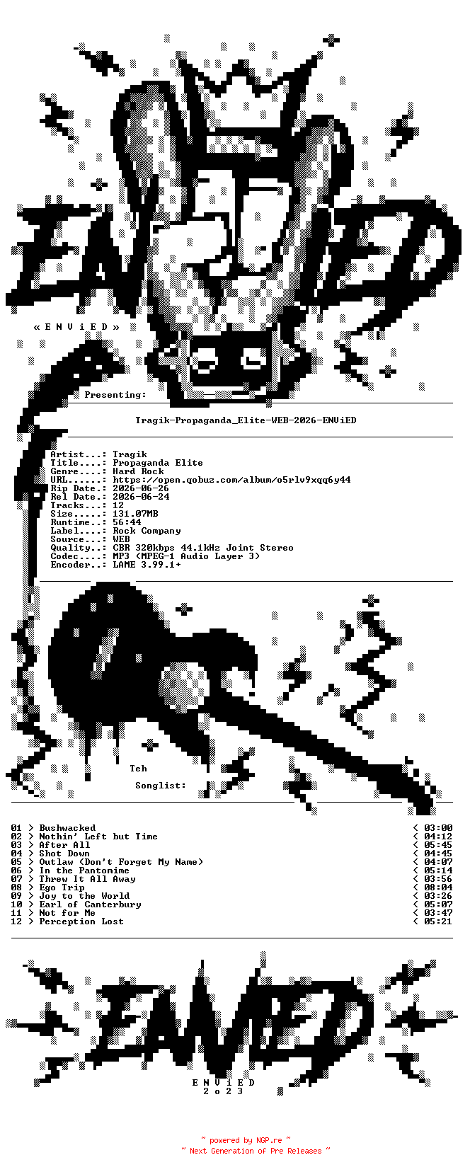 NFO for the release Tragik-Propaganda_Elite-WEB-2026-ENViED by ENViED