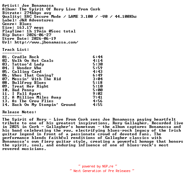 NFO for the release Joe_Bonamassa-The_Spirit_Of_Rory_Live_From_Cork-2026-404 by 404