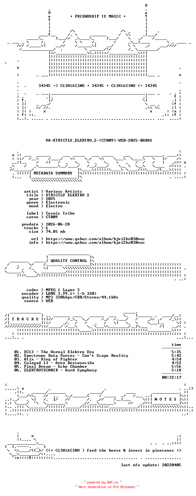 NFO for the release VA-XTRICTLY_ELEKTRO_2-(CT009)-WEB-2025-BABAS by BABAS