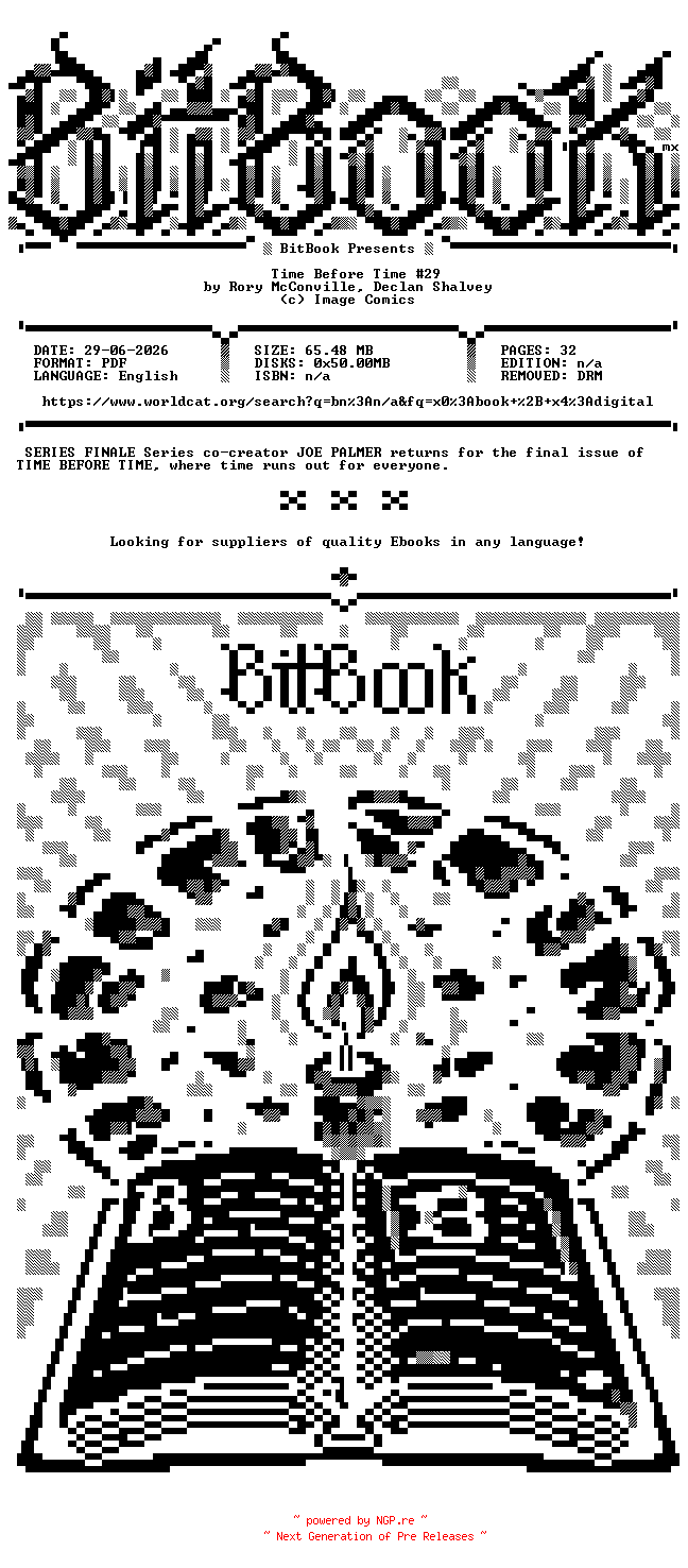 NFO for the release Image.Comics.-.Time.Before.Time.No.29.2023.Retail.Comic.eBook-BitBook by BitBook