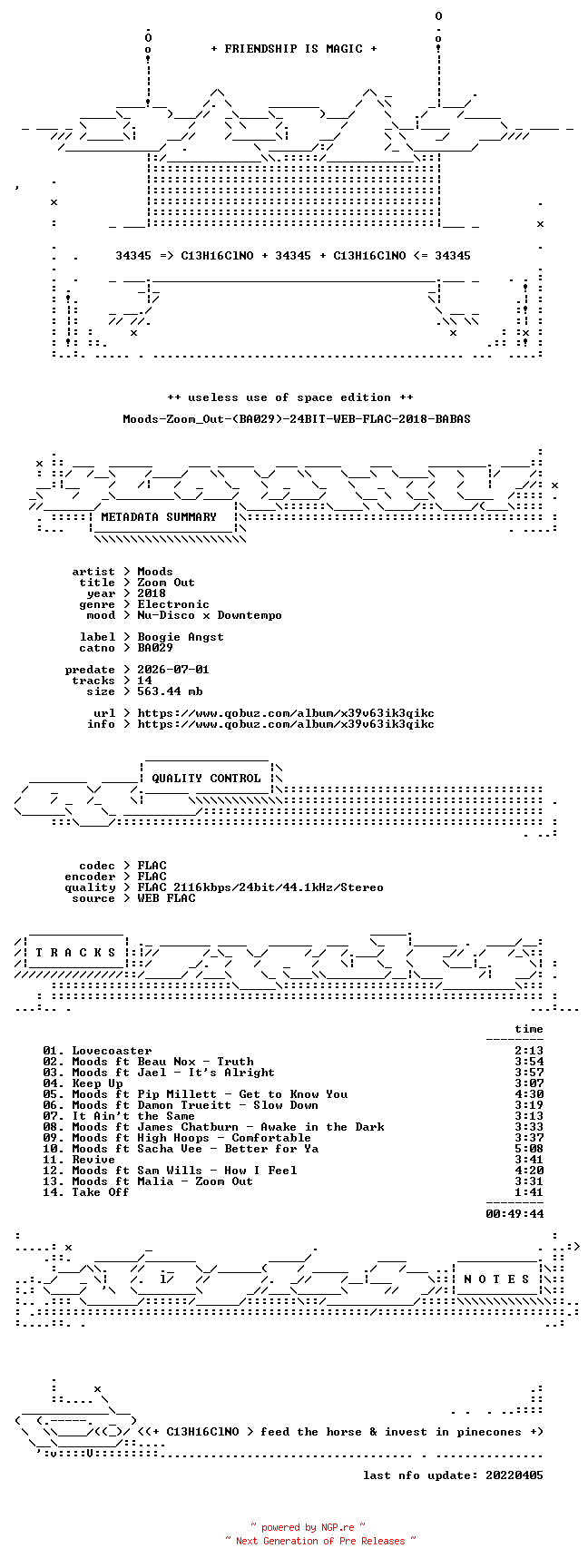 NFO for the release Moods-Zoom_Out-(BA029)-24BIT-WEB-FLAC-2018-BABAS by BABAS