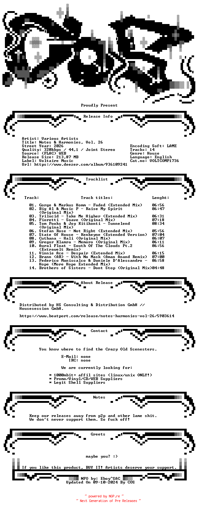 NFO for the release VA-Notes_And_Harmonies_Vol._26-(VOLTCOMP1736)-WEB-2026-COS by COS