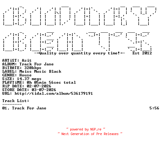 NFO for the release Azit-Track_For_Jane-(MOISSB677)-SINGLE-WEB-2026-BB by BB