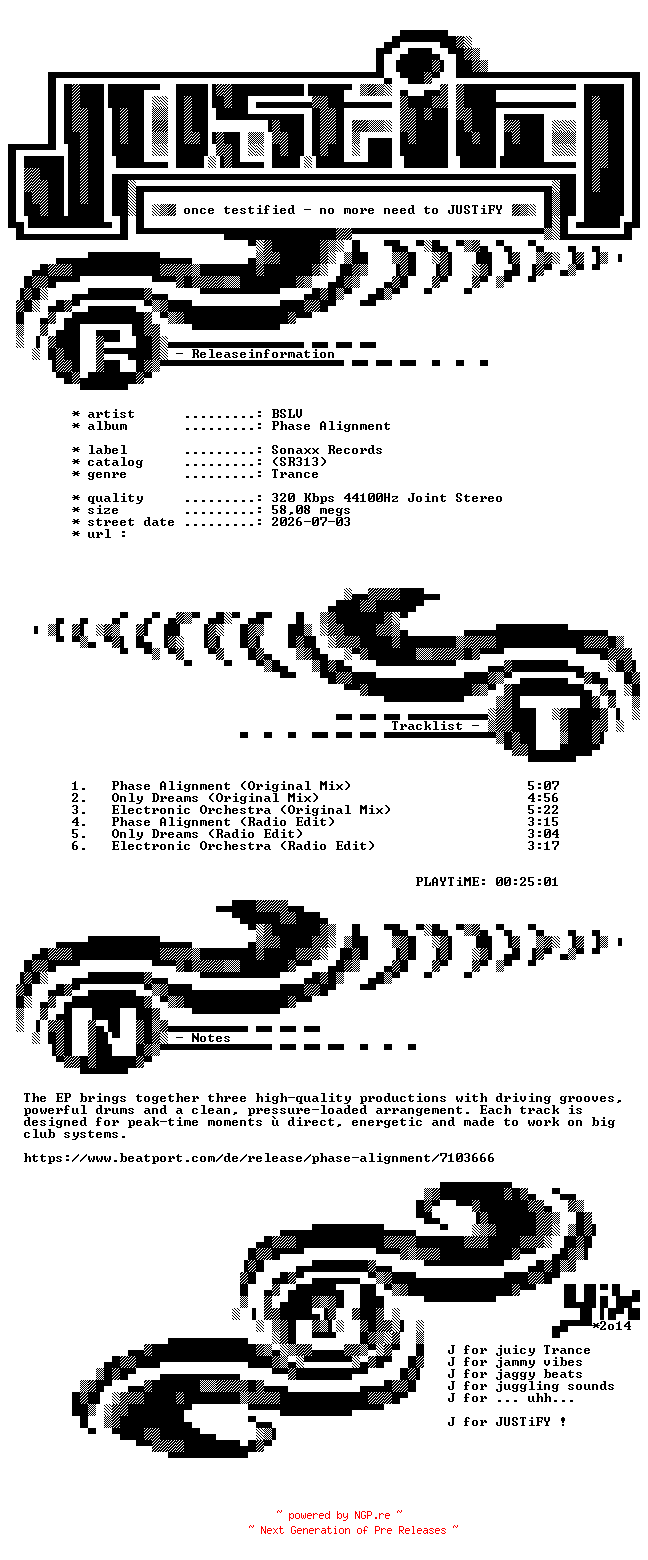 NFO for the release BSLV_-_Phase_Alignment-(SR313)-WEB-2026-JUSTiFY by JUSTiFY