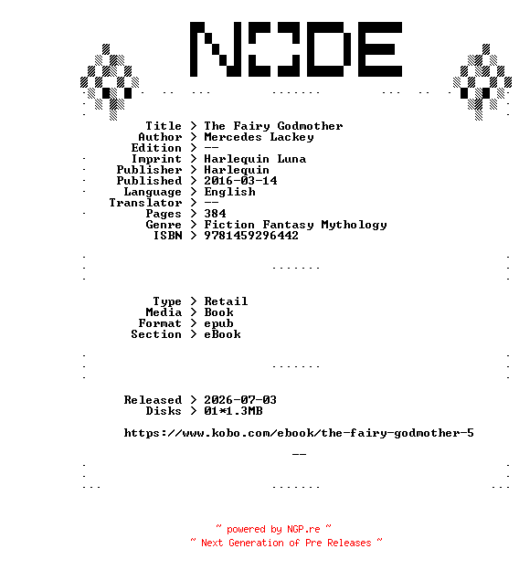 NFO for the release Mercedes.Lackey.The.Fairy.Godmother.2016.RETAiL.EPUB.eBook-NODE by NODE