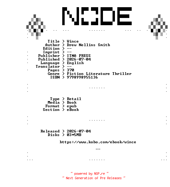 NFO for the release Drew.Nellins.Smith.Wince.2026.RETAiL.EPUB.eBook-NODE by NODE