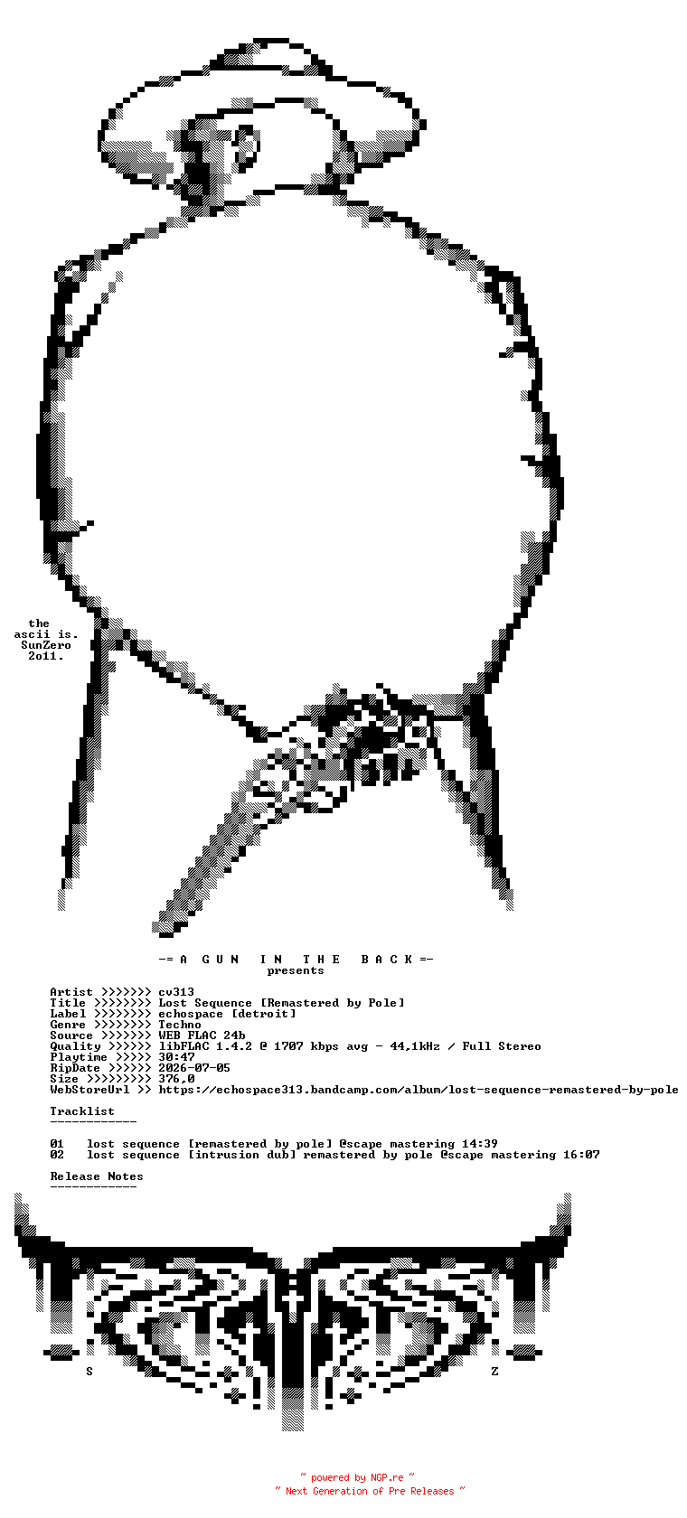 NFO for the release cv313-Lost_Sequence_(Remastered_by_Pole)-24BIT-WEB-FLAC-2026-AGITB by AGITB