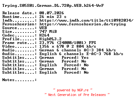 NFO for the release Trying.S05E01.German.DL.720p.WEB.h264-WvF by WvF