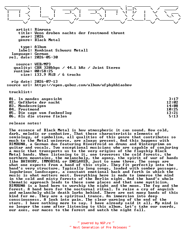 NFO for the release Rimruna-Wenn_droben_nachts_der_frostmond_thront-DE-WEB-2026-BLEEDiNG by BLEEDiNG