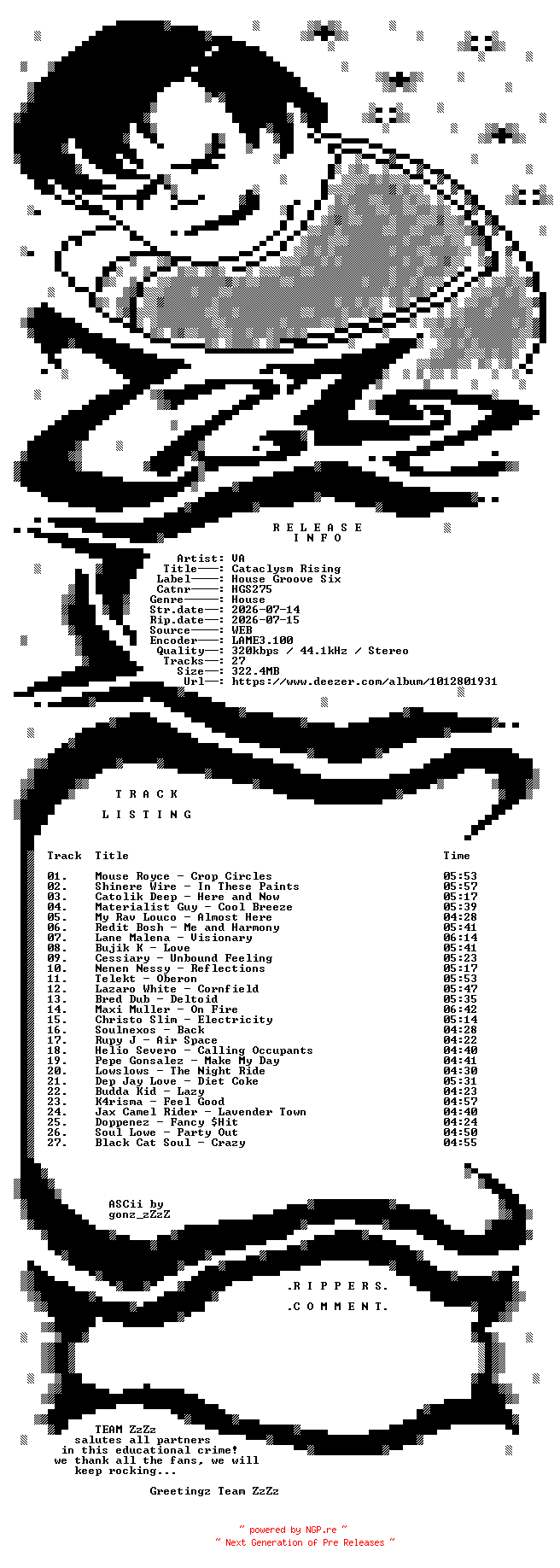 NFO for the release VA_-_Cataclysm_Rising-(HGS275)-WEB-2026-ZzZz by ZzZz