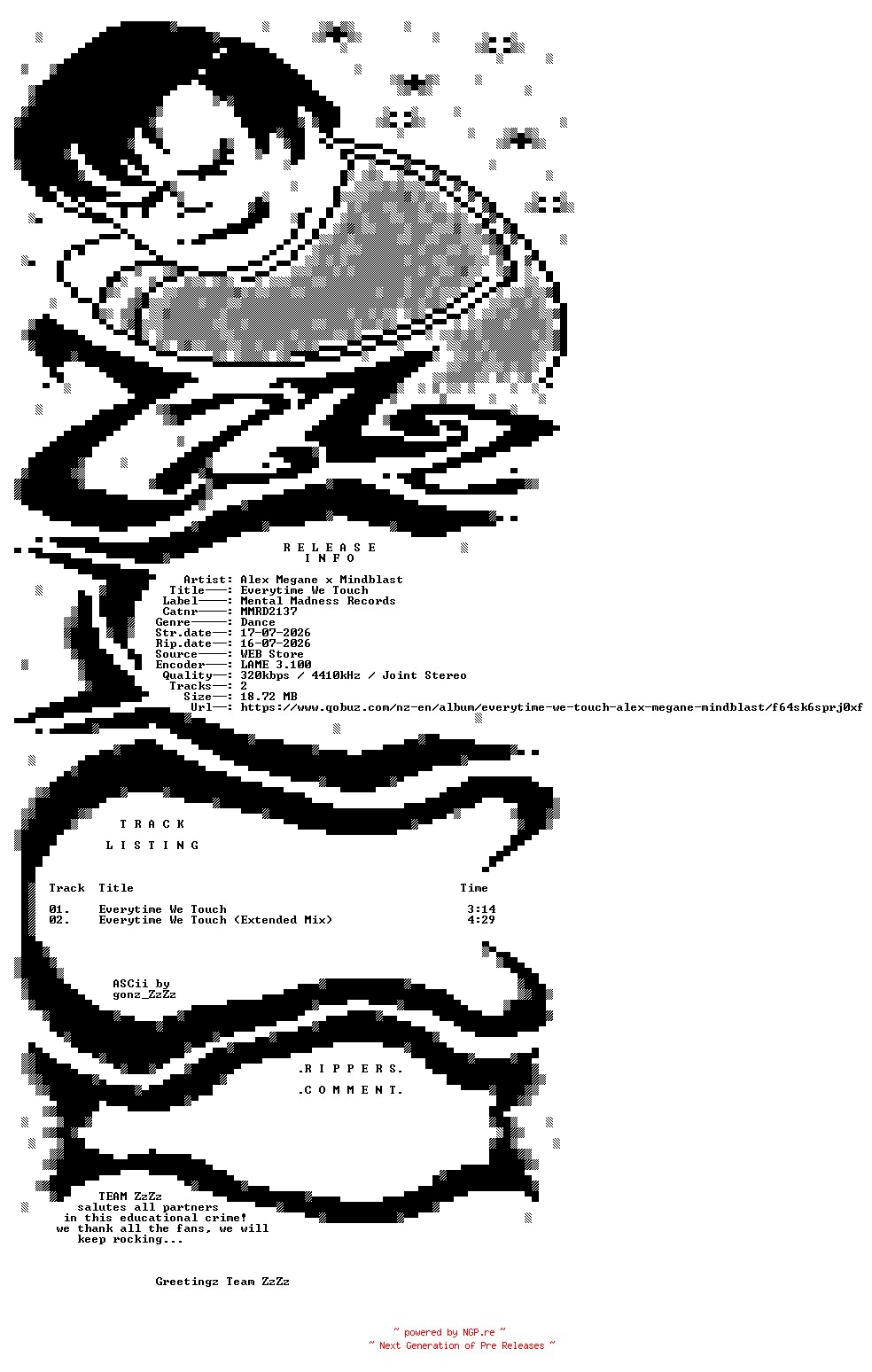 NFO for the release Alex_Megane_x_Mindblast_-_Everytime_We_Touch-(MMRD2137)-WEB-2026-ZzZz by ZzZz