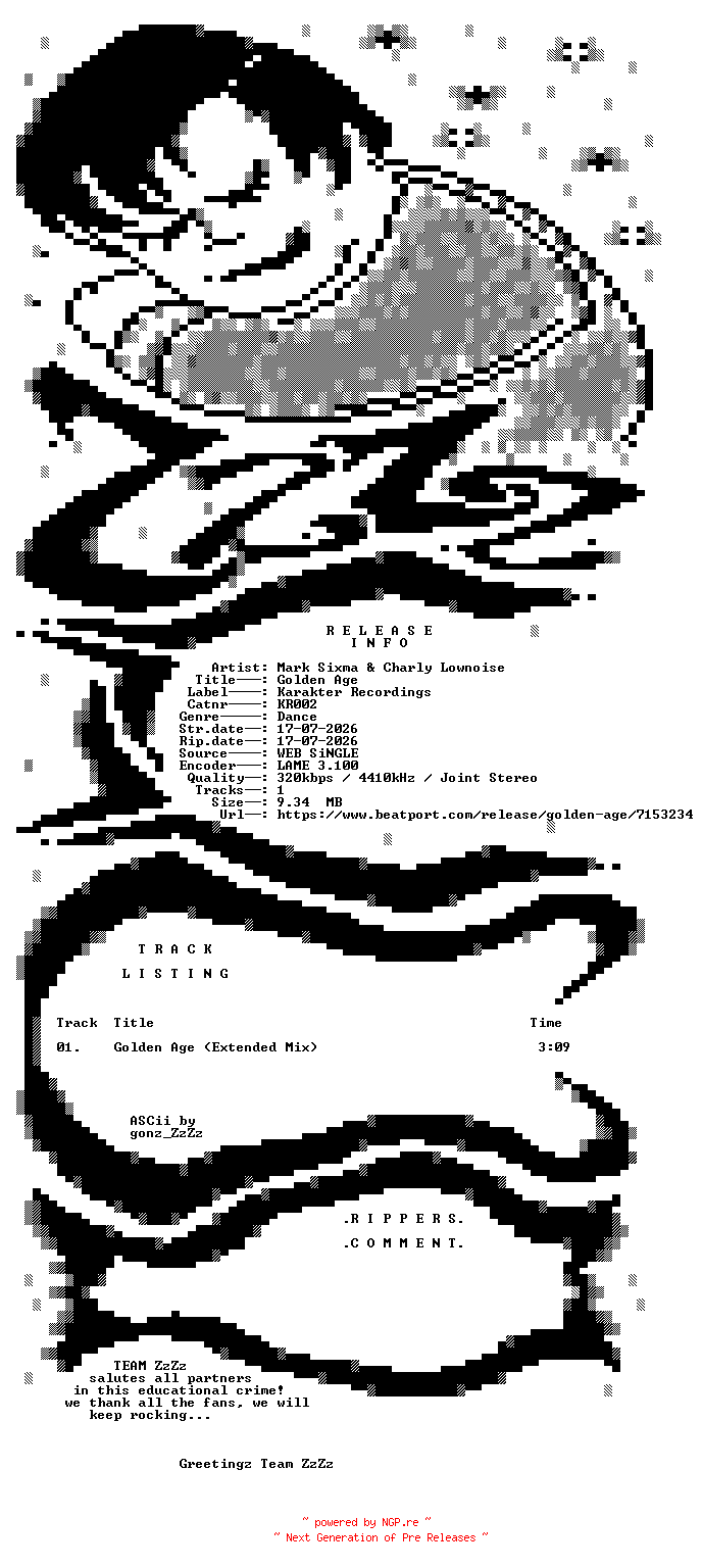 NFO for the release Mark_Sixma_and_Charly_Lownoise_-_Golden_Age-(KR002)-SINGLE-WEB-2026-ZzZz by ZzZz