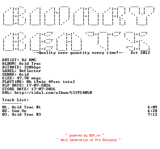 NFO for the release DJ_HMC-Acid_Trac-(R003)-WEB-2026-BB by BB