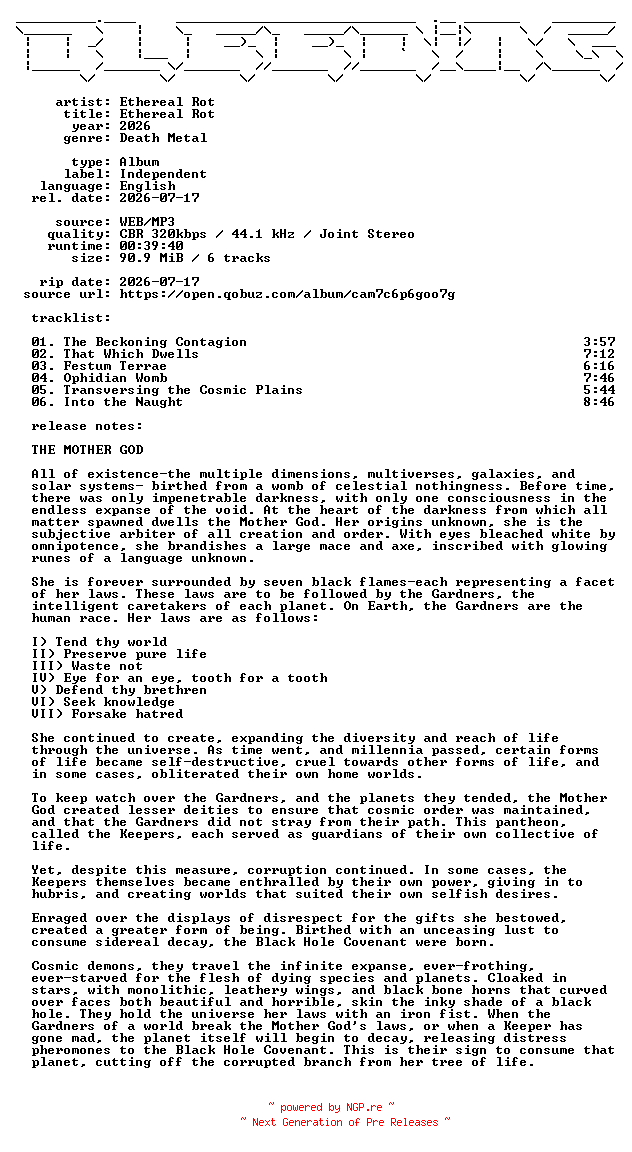NFO for the release Ethereal_Rot-Ethereal_Rot-WEB-2026-BLEEDiNG by BLEEDiNG