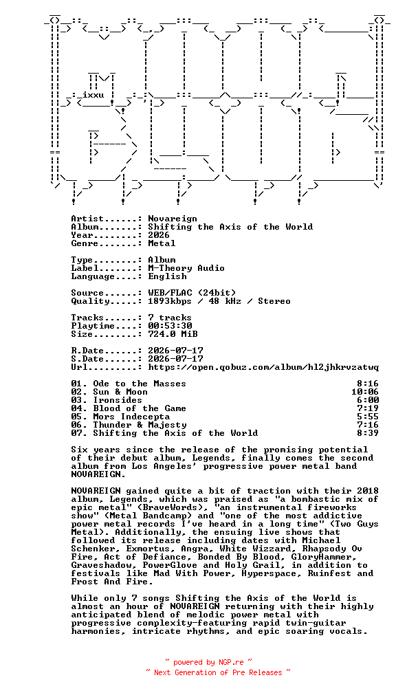 NFO for the release Novareign-Shifting_the_Axis_of_the_World-24BIT-WEB-FLAC-2026-MOONBLOOD by MOONBLOOD