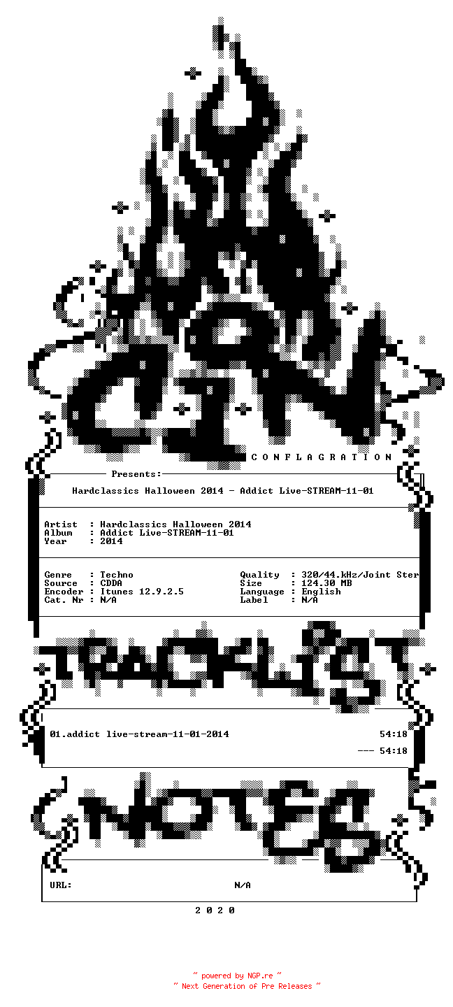 NFO for the release Hardclassics_Halloween_2014-Addict_Live-STREAM-11-01-2014-CiN_INT by CiN_INT